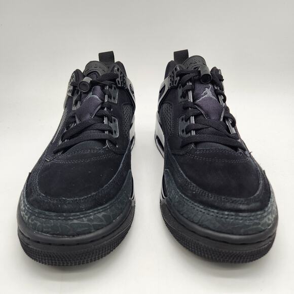Mens Size 10.5 Air Jordan Spizike Low Black Cat Triple Black Sneakers FQ1759 001